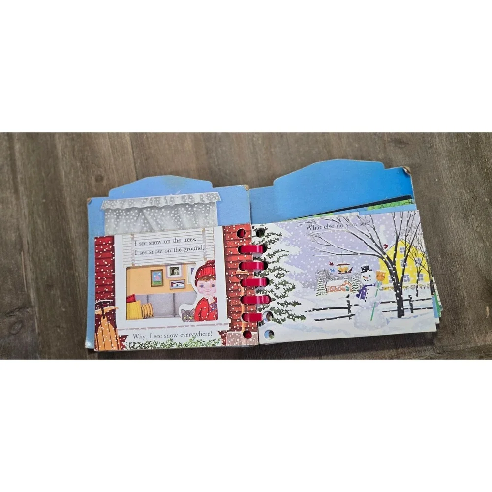 VINTAGE CHUBBY‎ PLAYSKOOL book i look out my window guc see images pages spiral